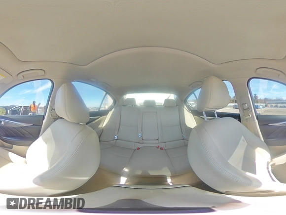 2017 Infiniti Q50 2.0t Premium with VIN JN1CV7AR4HM682795, listed as a Copart auction lot 45130165 with 92,938 mi miles and Salvage Title. Bid and sale history available at carsss.com. Image 14.