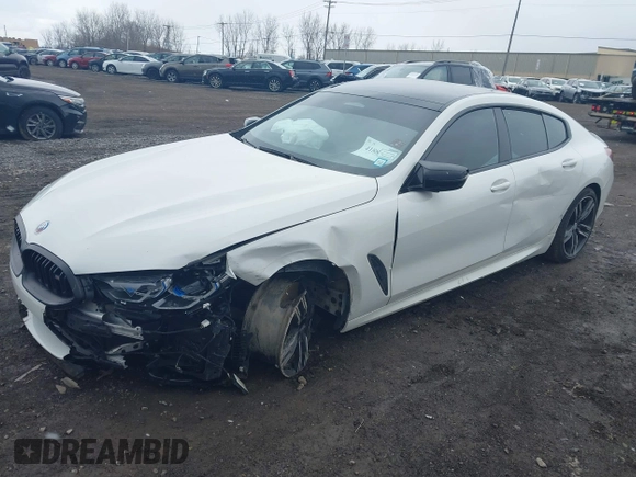 2023 BMW 8 Series M850i with VIN WBAGV8C06PCK97193, listed as a IAAI auction lot 41888779 with 40,845 mi miles and . Bid and sale history available at DreamBid. Image 17.