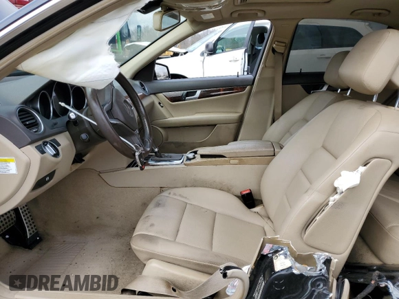 2013 Mercedes-Benz C 300 Sport with VIN WDDGF8AB0DR275628, listed as a Copart auction lot 51666525 with Not Provided miles and Salvage Title. Bid and sale history available at DreamBid. Image 7.