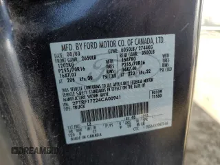 2004 Ford F-150 XL с VIN 2FTRF17224CA00941, выставлен на аукционе Copart как лот 52322135 с пробегом 248 374 миль миль и Чистый • Clean title. История ставок и продаж доступна на DreamBid. Изображение 12.