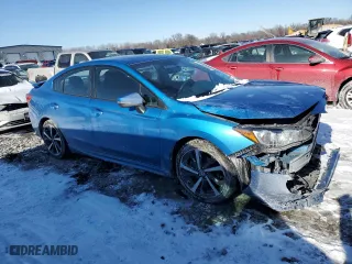 2020 Subaru Impreza Sport with VIN 4S3GKAM61L3614152, listed as a Copart auction lot 46059815 with 51,780 mi miles and Salvage Title. Bid and sale history available at carsss.com. Image 4.