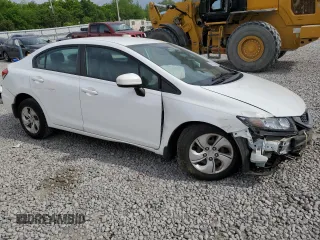 2015 Honda Civic LX with VIN 19XFB2F50FE115636, listed as a Copart auction lot 53855065 with Not Provided miles and Salvage Title. Bid and sale history available at DreamBid. Image 4.