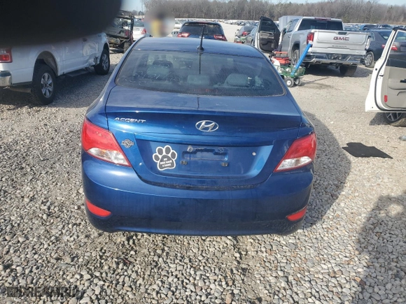 2017 Hyundai Accent SE with VIN KMHCT4AE0HU268097, listed as a Copart auction lot 47112445 with 108,703 mi miles and Salvage Title. Bid and sale history available at carsss.com. Image 6.
