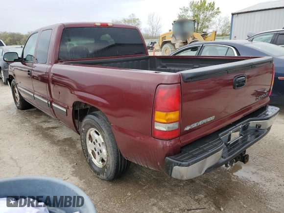 2002 Chevrolet Silverado 1500 LT with VIN 2GCEC19TX21275124, listed as a Copart auction lot 53451865 with 152,538 mi miles and Salvage Title. Bid and sale history available at DreamBid. Image 2.