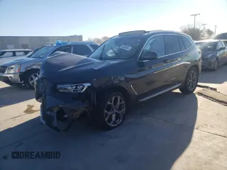 2022 BMW X3 sDrive30i with VIN WBX47DP02NN155639, listed as a Copart auction lot 84399294 with Not Provided miles and Salvage Title. Bid and sale history available at DreamBid. Image 1.