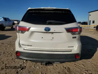 2015 Toyota Highlander Hybrid Limited with VIN 5TDDCRFH4FS007775, listed as a Copart auction lot 86442554 with 0 mi miles and Salvage Title. Bid and sale history available at carsss.com. Image 6.