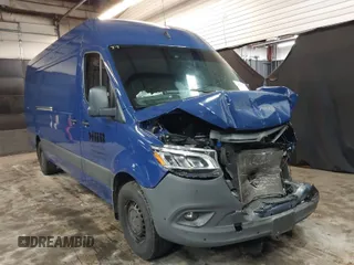 2023 Mercedes-Benz Sprinter Cargo Cargo with VIN W1Y4NDHY7PT139941, listed as a IAAI auction lot 41763032 with 41,784 mi miles and . Bid and sale history available at carsss.com. Image 1.