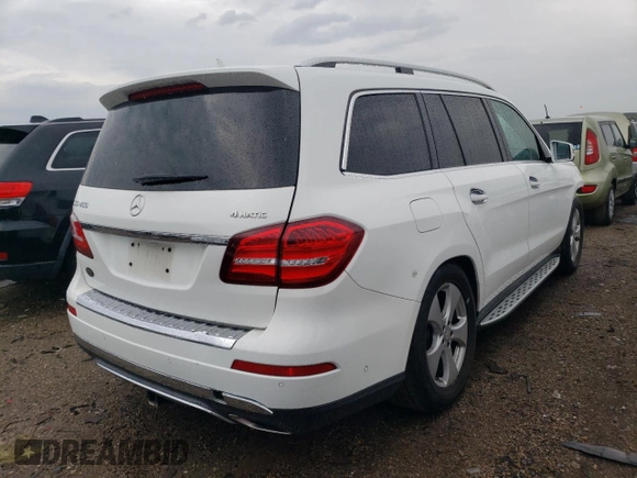 2017 Mercedes-Benz GLS with VIN 4JGDF6EE2HA746281, listed as a Copart auction lot 67272013 with 117,226 mi miles. Bid and sale history available at carsss.com. Image 3.