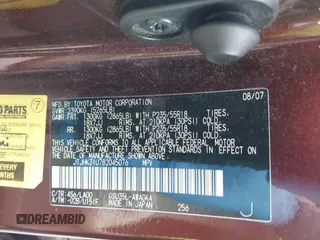 2008 Lexus RX with VIN JTJHK31U782045076, listed as a IAAI auction lot 42113631 with 225,960 mi miles. Bid and sale history available at carsss.com. Image 9.