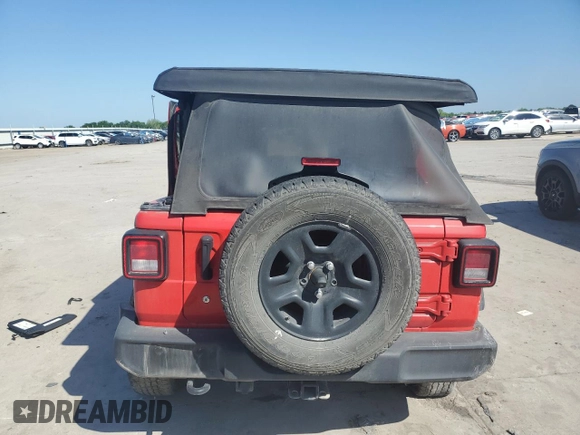 2020 Jeep Wrangler Unlimited Sport с VIN 1C4HJXDG6LW278287, выставлен на аукционе Copart как лот 54019895 с пробегом 60 156 миль миль и Списание • Salvage title. История ставок и продаж доступна на DreamBid. Изображение 6.