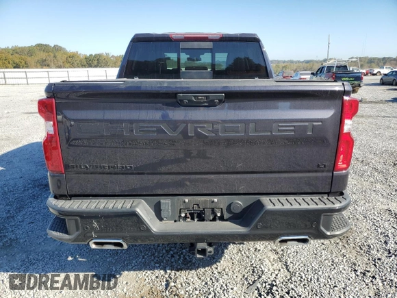 2022 Chevrolet Silverado 1500 LT Trail Boss with VIN 3GCUDFED2NG561825, listed as a Copart auction lot 77632284 with 34,448 mi miles and Salvage Title. Bid and sale history available at DreamBid. Image 6.