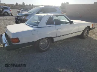 1983 Mercedes-Benz 380 380SL with VIN WDBBA45A2DB027398, listed as a Copart auction lot 88287835 with 182,159 mi miles and Clean Title. Bid and sale history available at carsss.com. Image 3.