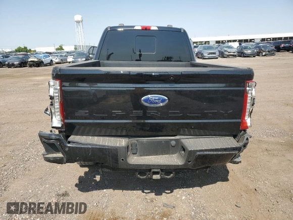 2024 Ford F-250 XL with VIN 1FT8W2BT9RED29414, listed as a Copart auction lot 58941215 with 13,881 mi miles and Salvage title. Bid and sale history available at DreamBid. Image 6.