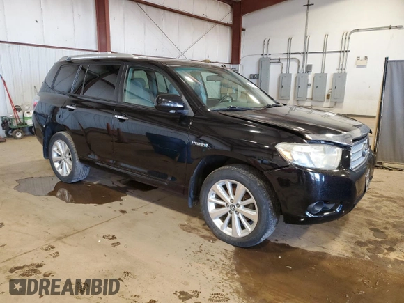 2009 Toyota Highlander Hybrid with VIN JTEEW41A792034341, listed as a Copart auction lot 49604365 with 232,147 mi miles and Salvage Title. Bid and sale history available at carsss.com. Image 4.
