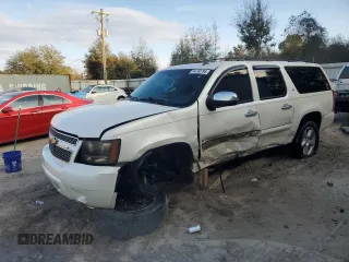 2008 Chevrolet Suburban LTZ with VIN 1GNFC16048R228113, listed as a Copart auction lot 44743795 with 252,236 mi miles and Salvage title. Bid and sale history available at DreamBid. Image 1.