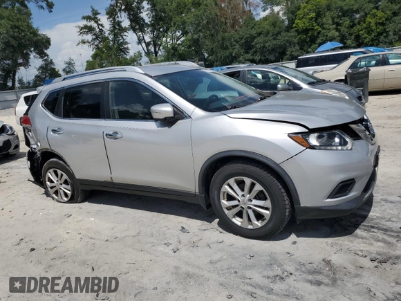 2015 Nissan Rogue S with VIN KNMAT2MT4FP553360, listed as a Copart auction lot 64629834 with 107,423 mi miles and Salvage Title. Bid and sale history available at carsss.com. Image 4.