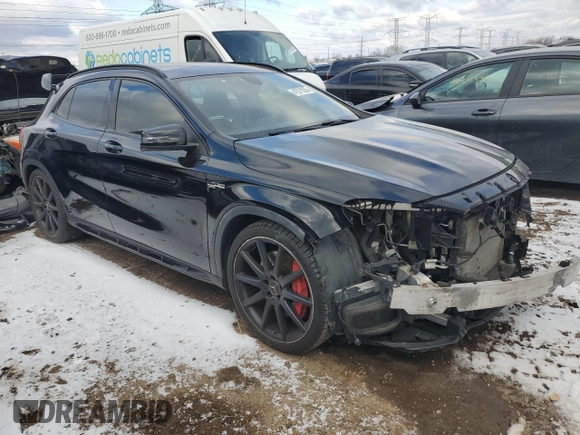 2015 Mercedes-Benz GLA 45 AMG z VIN WDDTG5CB9FJ056868, wystawiony jako Copart lot #41579235 z przebiegiem 84 147 mil mil oraz Szkoda całkowita • Salvage title. Historia ofert i sprzedaży dostępna na DreamBid. Obrazek 4.
