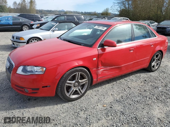 2005 Audi A4 3.2L with VIN WAUDG68E35A423413, listed as a Copart auction lot 72881194 with 154,024 mi miles and Salvage Title. Bid and sale history available at carsss.com. Image 1.