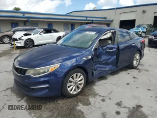 2016 Kia Optima LX with VIN 5XXGT4L32GG013974, listed as a Copart auction lot 61992025 with 201,805 mi miles and Salvage title. Bid and sale history available at DreamBid. Image 1.