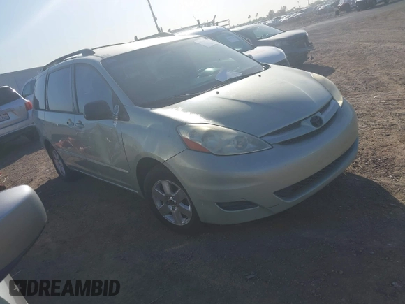 2006 Toyota Sienna CE with VIN 5TDZA23C76S543941, listed as a IAAI auction lot 42107462 with 292,000 mi miles and . Bid and sale history available at DreamBid. Image 1.