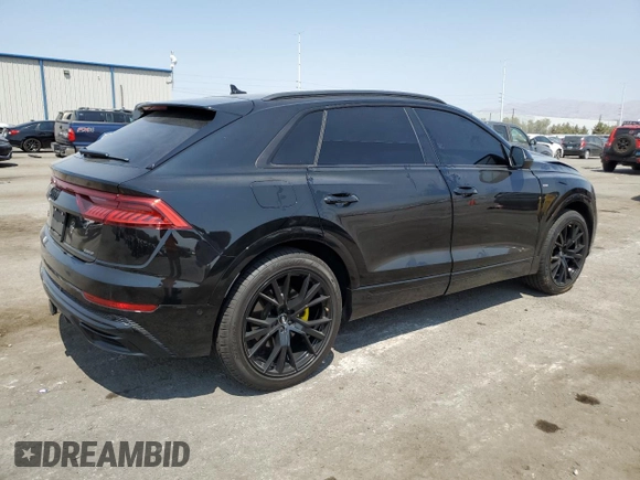 2019 Audi Q8 Premium Plus with VIN WA1EVAF13KD011514, listed as a Copart auction lot 64988564 with 81,316 mi miles and Salvage Title. Bid and sale history available at carsss.com. Image 3.