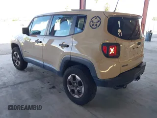 2015 Jeep Renegade Sport with VIN ZACCJBATXFPC19551, listed as a IAAI auction lot 41954192 with 141,192 mi miles and . Bid and sale history available at DreamBid. Image 3.