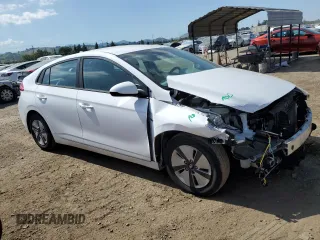 2018 Hyundai Ioniq Blue with VIN KMHC65LCXJU066060, listed as a Copart auction lot 53742275 with 145,721 mi miles and Salvage Title. Bid and sale history available at DreamBid. Image 4.
