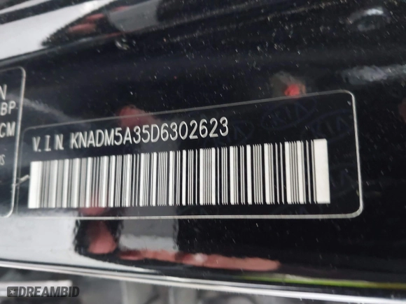 2013 Kia Rio LX with VIN KNADM5A35D6302623, listed as a IAAI auction lot 41626083 with 114,132 mi miles. Bid and sale history available at carsss.com. Image 9.