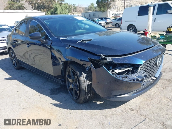 2021 Mazda 3 S with VIN JM1BPAALXM1326956, listed as a IAAI auction lot 42304248 with 55,104 mi miles and . Bid and sale history available at DreamBid. Image 1.