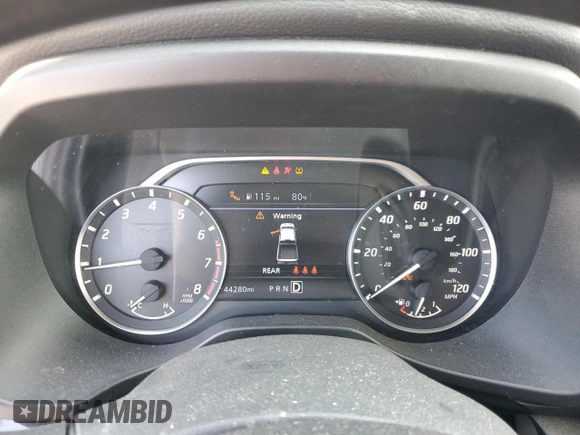 2021 Nissan Titan SV with VIN 1N6AA1EE9MN524930, listed as a Copart auction lot 52069845 with 44,280 mi miles and Salvage Title. Bid and sale history available at DreamBid. Image 9.