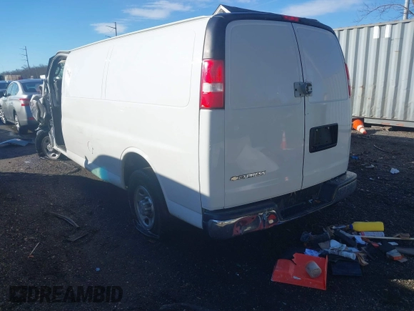 2019 Chevrolet Express Cargo with VIN 1GCWGBFG8K1317771, listed as a IAAI auction lot 41205692 with Not provided miles and . Bid and sale history available at DreamBid. Image 3.