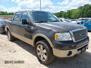 2007 Ford F-150 XLT with VIN 1FTPW14V17KD19138, listed as a IAAI auction lot 42156675 with 188,068 mi miles and . Bid and sale history available at DreamBid. Image 1.