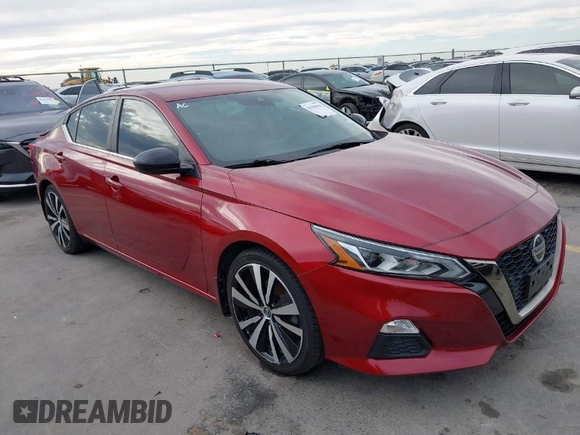 2020 Nissan Altima 2.5 SR with VIN 1N4BL4CV0LC166963, listed as a IAAI auction lot 41458015 with 34,823 mi miles. Bid and sale history available at carsss.com. Image 1.