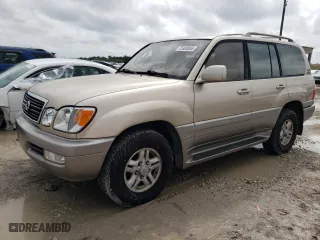 2000 Lexus LX 470 with VIN JT6HT00W5Y0080039, listed as a Copart auction lot 75300064 with 186,828 mi miles and Clean Title. Bid and sale history available at carsss.com. Image 1.