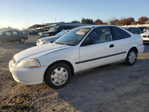 1998 Honda Civic DX with VIN 1HGEJ6225WL040734, listed as a Copart auction lot 83671054 with 143,563 mi miles and Salvage Title. Bid and sale history available at carsss.com. Image 1.