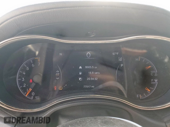 2018 Jeep Grand Cherokee High Altitude with VIN 1C4RJECG5JC442850, listed as a Copart auction lot 61235245 with 77,517 mi miles and Clean title. Bid and sale history available at DreamBid. Image 9.