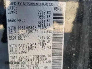 2020 Infiniti QX60 Luxe with VIN 5N1DL0MN7LC518247, listed as a Copart auction lot 52599245 with 72,466 mi miles and Non Repairable. Bid and sale history available at DreamBid. Image 13.
