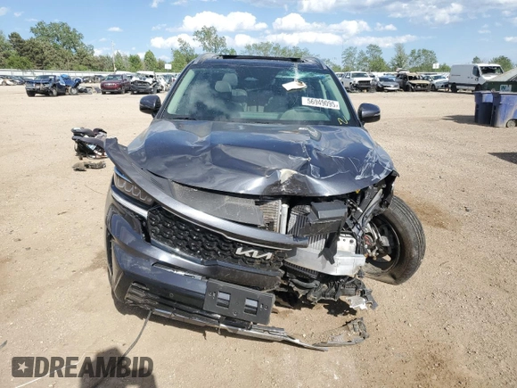 2024 Kia Sorento EX with VIN KNDRHDLG1R5258625, listed as a Copart auction lot 56949095 with 11,112 mi miles and Salvage title. Bid and sale history available at DreamBid. Image 5.