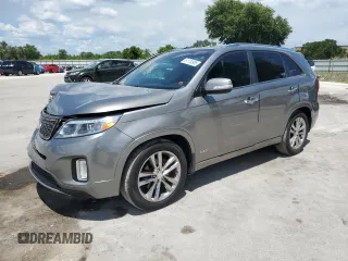 2014 Kia Sorento SX Limited with VIN 5XYKWDA71EG475877, listed as a Copart auction lot 61130985 with 183,941 mi miles and Salvage title. Bid and sale history available at DreamBid. Image 1.