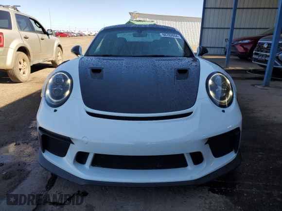 2019 Porsche 911 GT3 RS with VIN WP0AF2A92KS164501, listed as a Copart auction lot 66702654 with 48,180 mi miles and Salvage Title. Bid and sale history available at DreamBid. Image 5.
