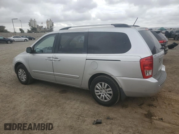 2012 Kia Sedona LX with VIN KNDMG4C79C6447490, listed as a Copart auction lot 78223984 with 167,629 mi miles and Salvage Title. Bid and sale history available at carsss.com. Image 2.