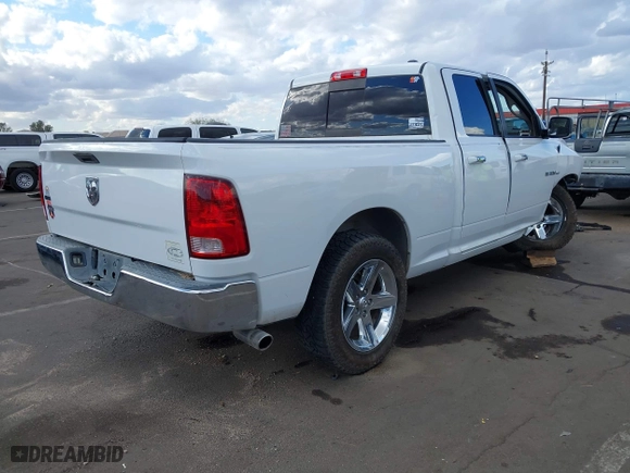 2010 Dodge Ram 1500 SLT with VIN 1D7RB1GT3AS141602, listed as a IAAI auction lot 41593437 with 252,154 mi miles. Bid and sale history available at carsss.com. Image 4.