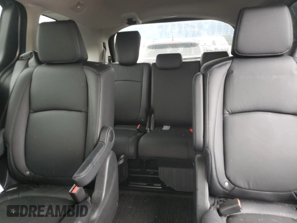 2025 Honda Odyssey EX-L with VIN 5FNRL6H61SB011863, listed as a Copart auction lot 80613394 with 3,737 mi miles and Clean Title. Bid and sale history available at carsss.com. Image 10.