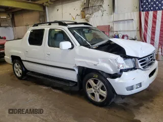 2014 Honda Ridgeline RTL with VIN 5FPYK1F53EB009121, listed as a Copart auction lot 62029614 with Not Provided miles and Clean Title. Bid and sale history available at carsss.com. Image 4.