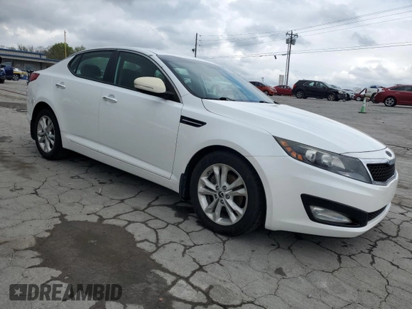 2013 Kia Optima EX with VIN 5XXGN4A78DG231512, listed as a Copart auction lot 52190005 with 160,891 mi miles and Salvage Title. Bid and sale history available at DreamBid. Image 4.
