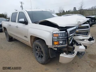 2015 Chevrolet Silverado 1500 High Country with VIN 3GCUKTEC7FG167296, listed as a IAAI auction lot 41706967 with 157,053 mi miles. Bid and sale history available at carsss.com. Image 1.