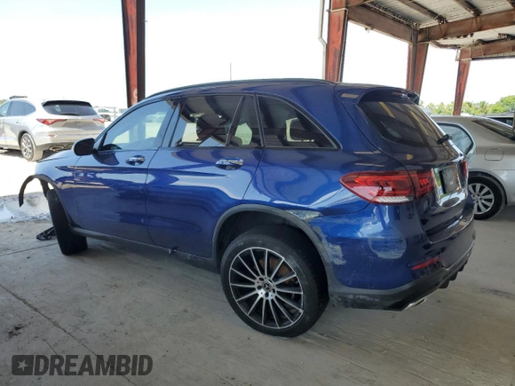 2021 Mercedes-Benz GLC 300 z VIN W1N0G8DB5MV268307, wystawiony jako Copart lot #58694625 z przebiegiem Nie podano mil oraz Nie do naprawy • Non repairable. Historia ofert i sprzedaży dostępna na DreamBid. Obrazek 2.