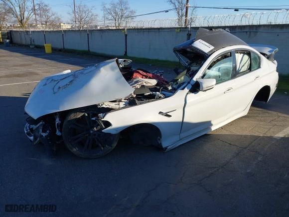 2019 BMW M5 with VIN WBSJF0C50KB284594, listed as a IAAI auction lot 41410008 with 1 mi miles. Bid and sale history available at carsss.com. Image 2.