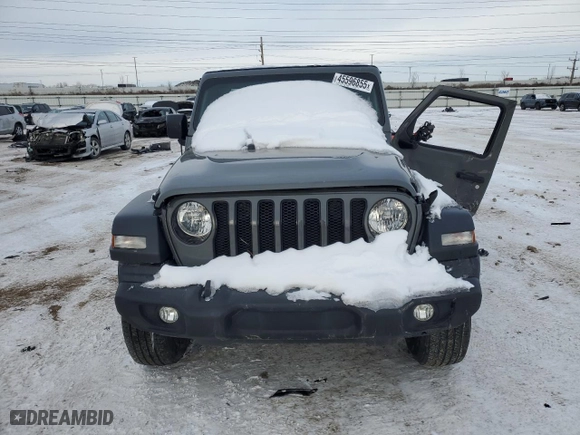 2020 Jeep Wrangler Unlimited Sport Altitude with VIN 1C4HJXDN6LW260578, listed as a Copart auction lot 45596855 with 0 mi miles and Salvage Title. Bid and sale history available at carsss.com. Image 5.
