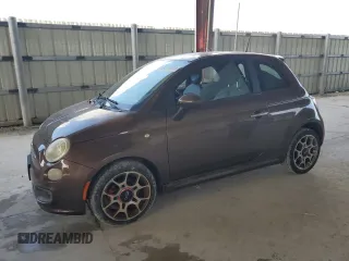 2012 FIAT 500 Sport z VIN 3C3CFFBR2CT127869, wystawiony jako Copart lot #58624445 z przebiegiem 100 495 mil mil oraz Tytuł czysty. Historia ofert i sprzedaży dostępna na DreamBid. Obrazek 1.